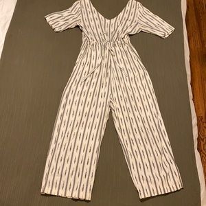 Anthropologie cinched waist jumpsuit